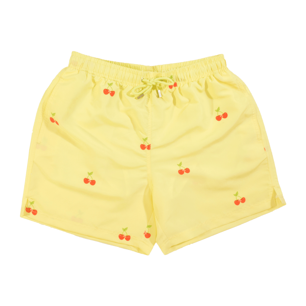 yellow swim trunks