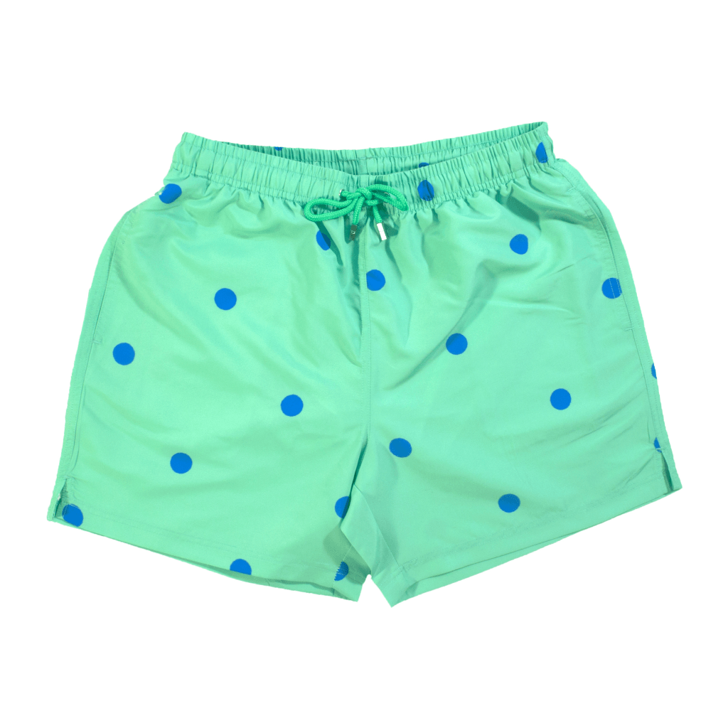 Dots Swim Shorts Green