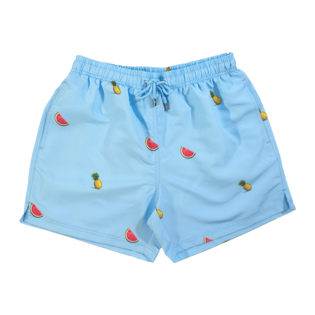 Melon x Pineapple Swim Shorts Blue