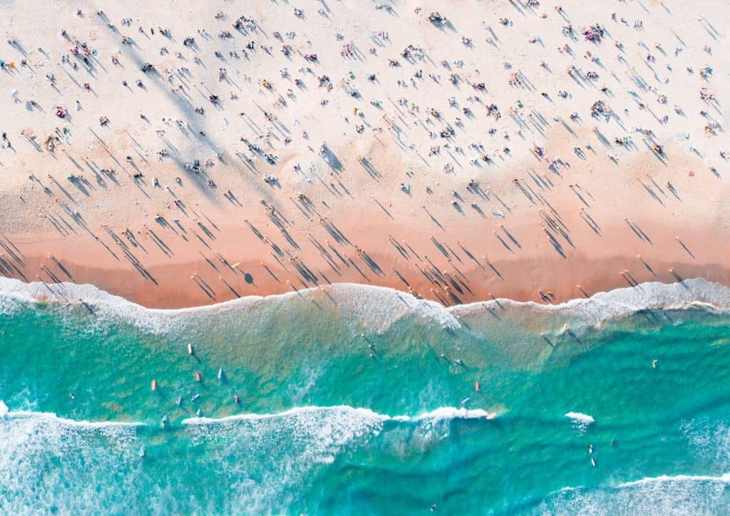 Beach from above