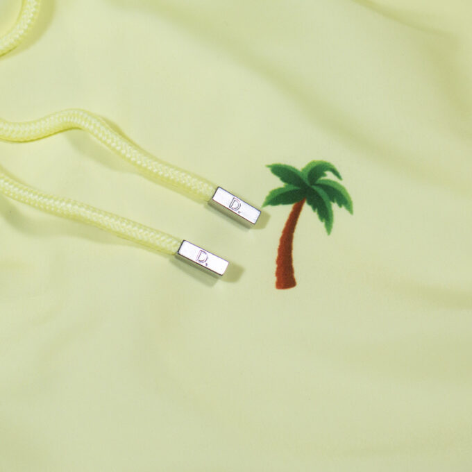 Palm Yellow Swim Shorts stoppers