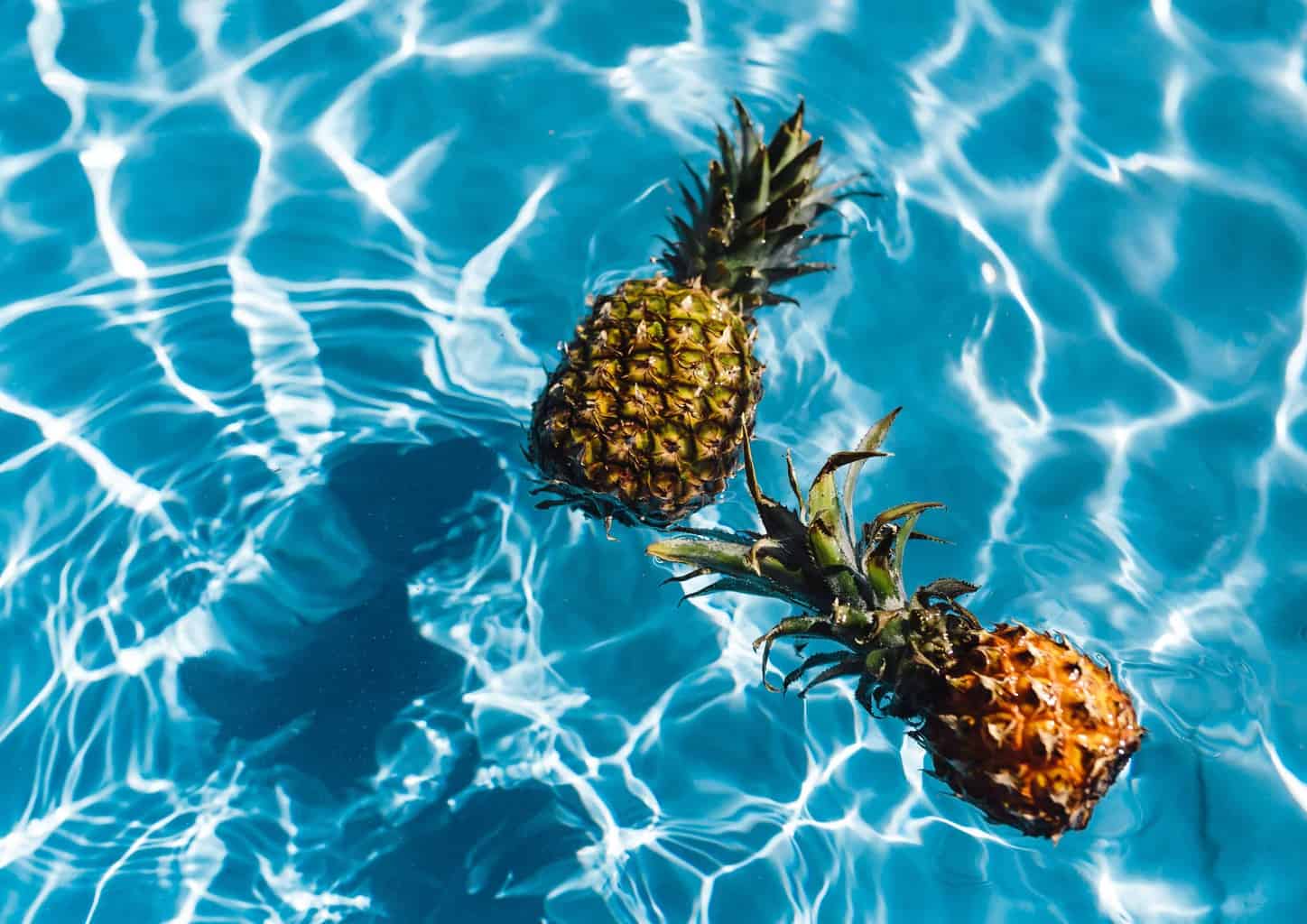 Pineapple in pool