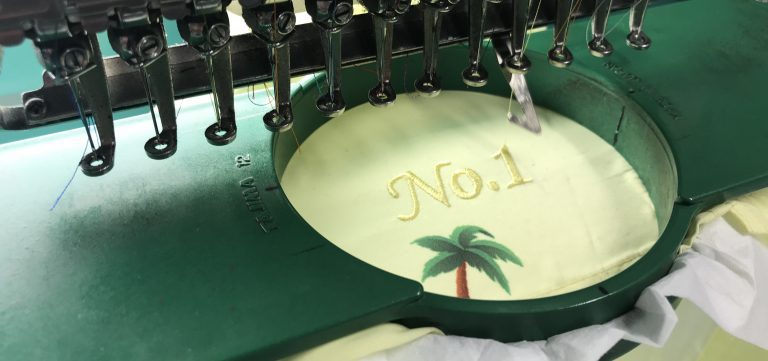 Personalized swim shorts by Decisive Beachwear