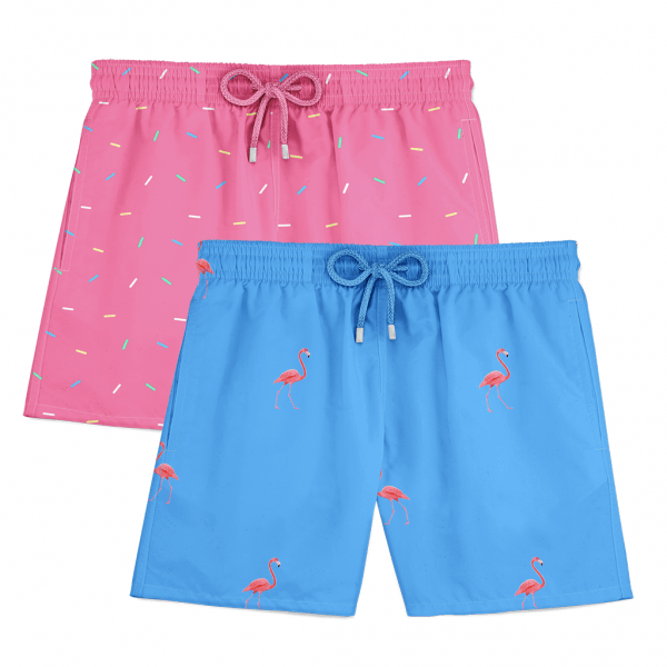 Flamingo Sprinkles Swim shorts