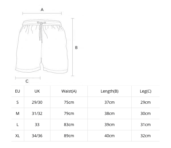 Vs Swim Bottoms Size Chart