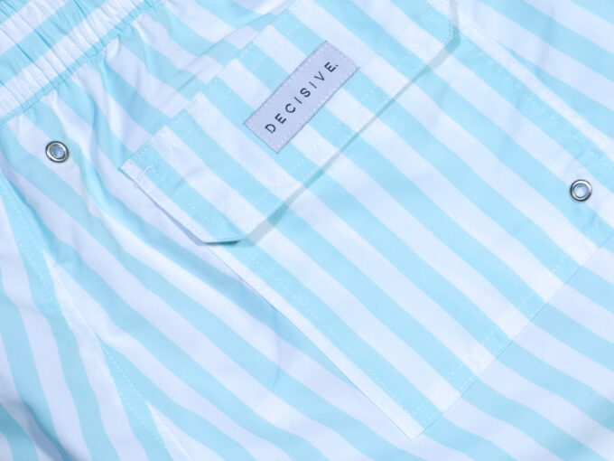 Mint stripe pocket