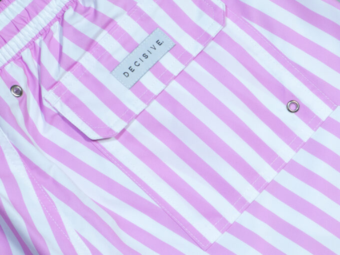 Pink stripe pocket