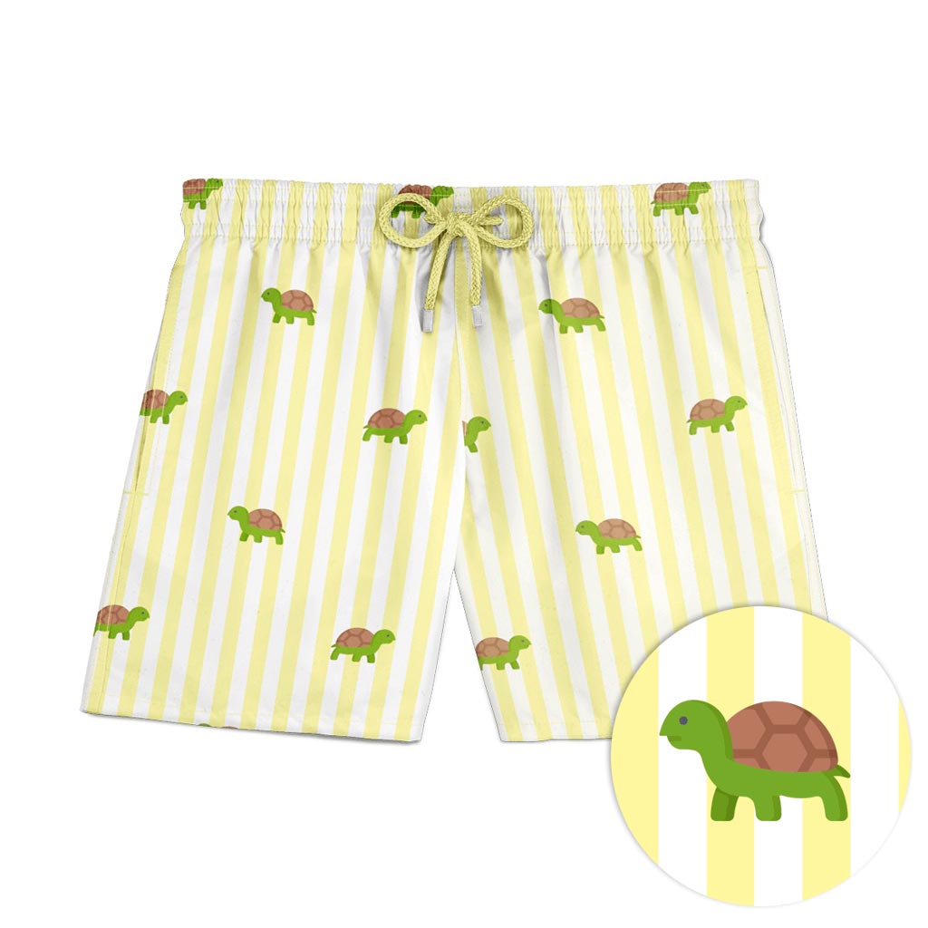yellow striped shorts