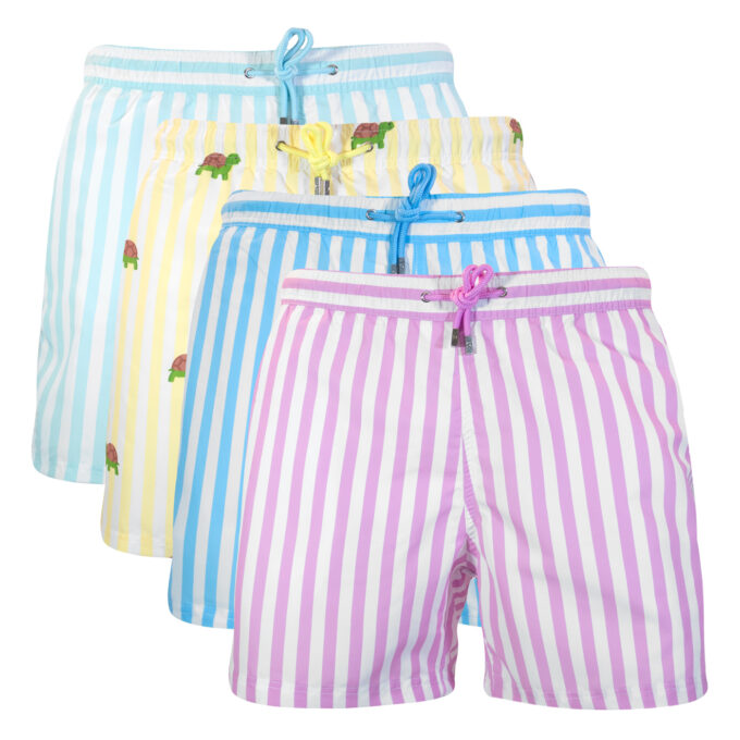 Decisive Stripes Pack Swim Shorts