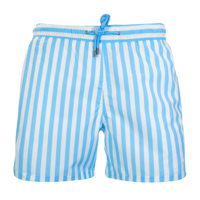 Blue Stripe Swim Shorts