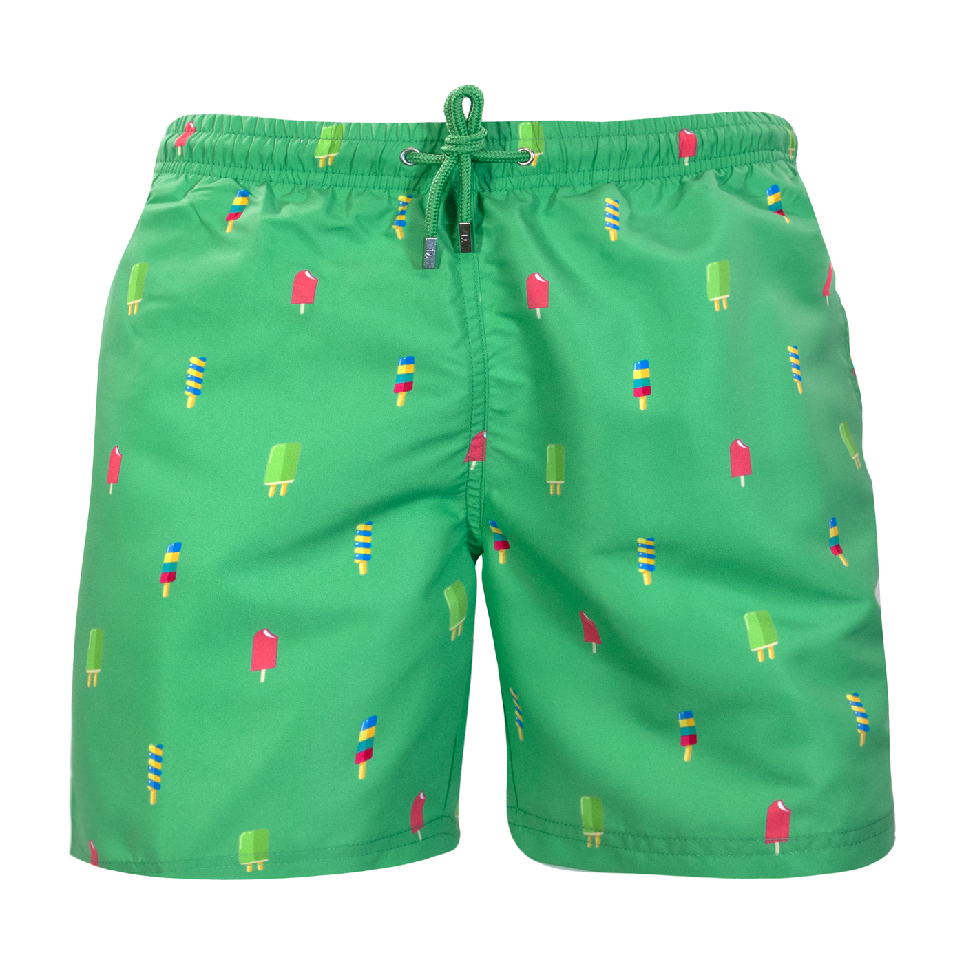 Green popsicle swim shorts