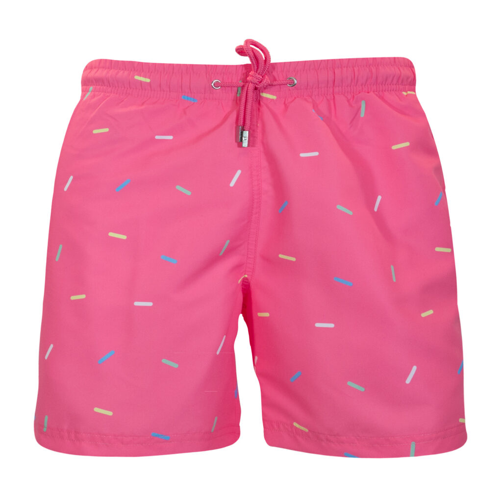 Pink sprinkles swim shorts