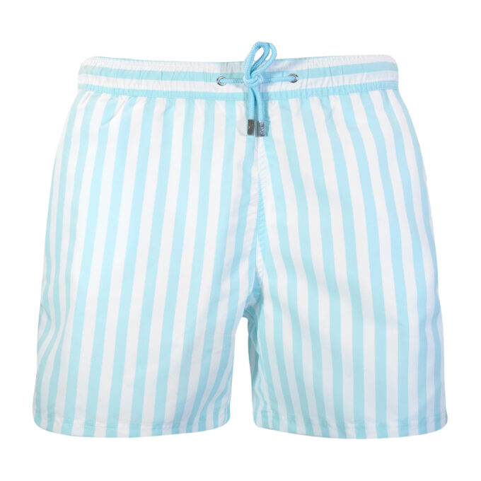 Mint Stripe Swim Shorts