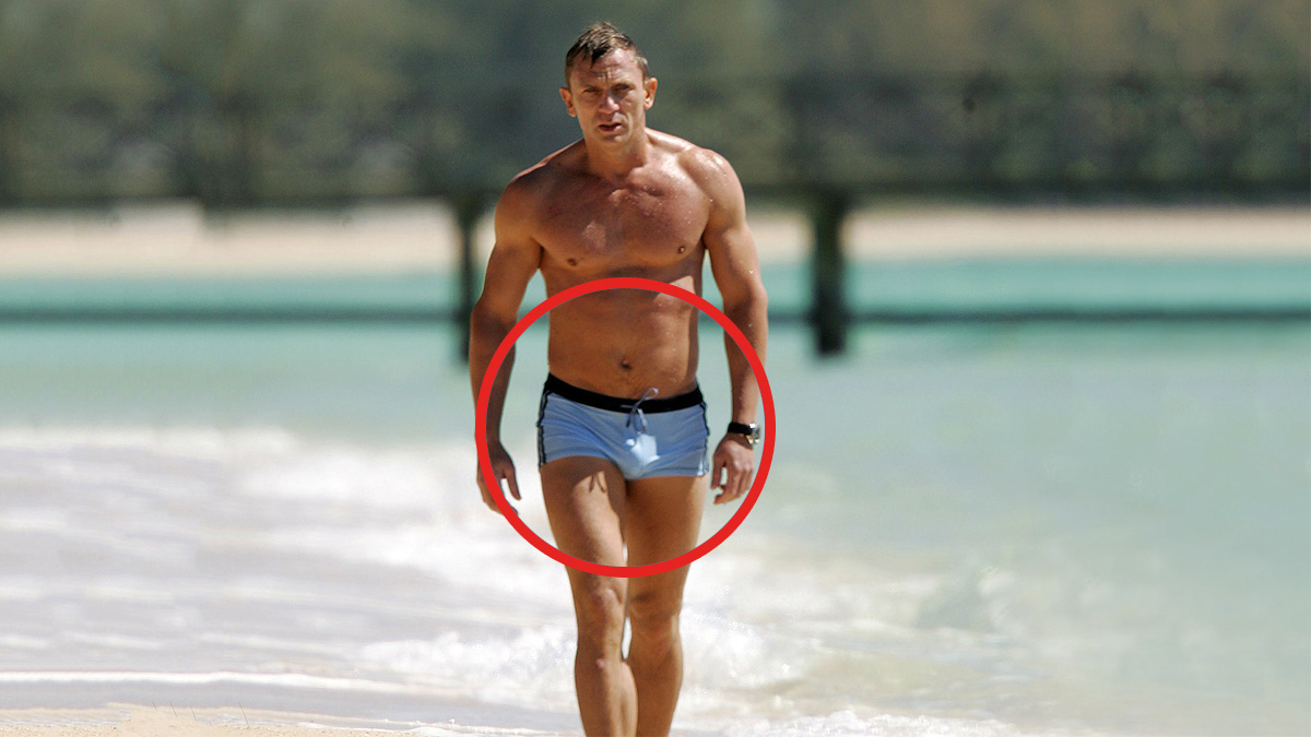 James Bond swim trunks