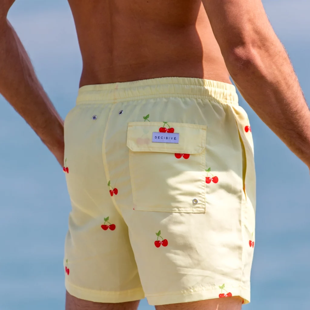 Simple Cozy Men Swimming Trunks Leisure Beach Swimwear Comfortable Shorts 5152 