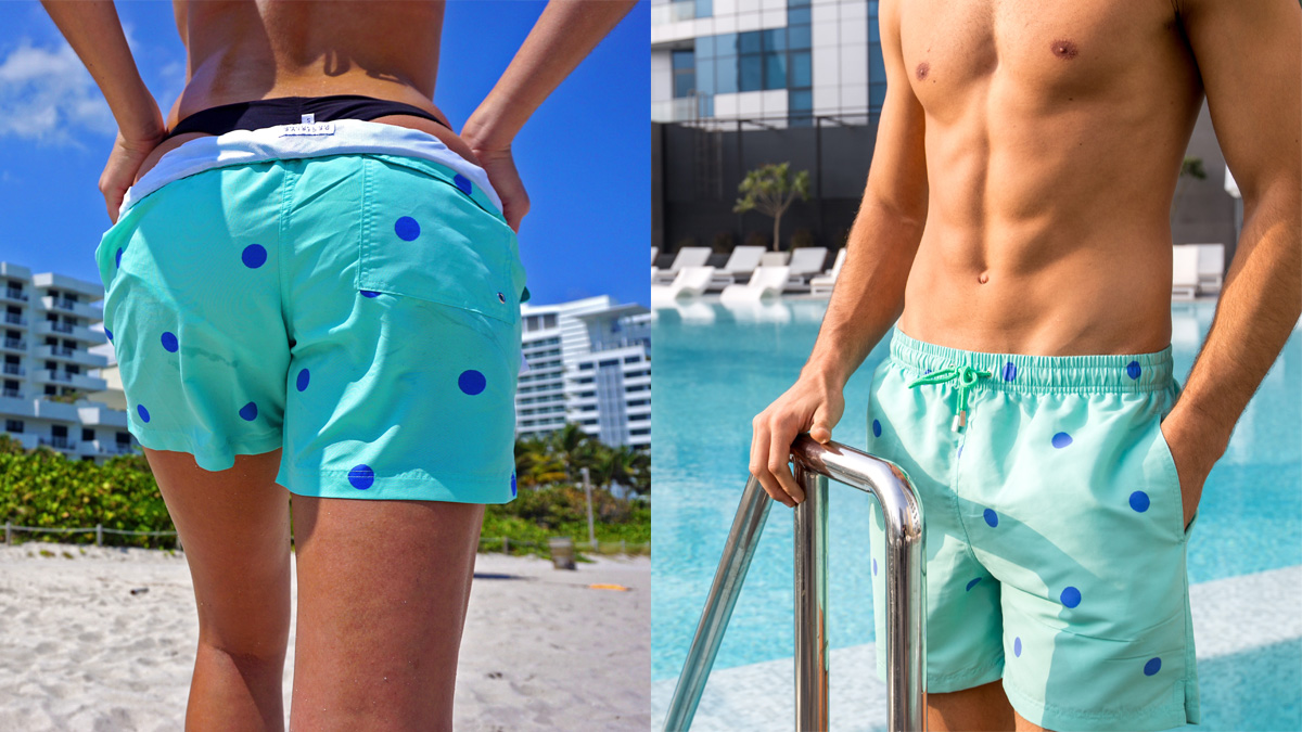 Unisex swim trunks