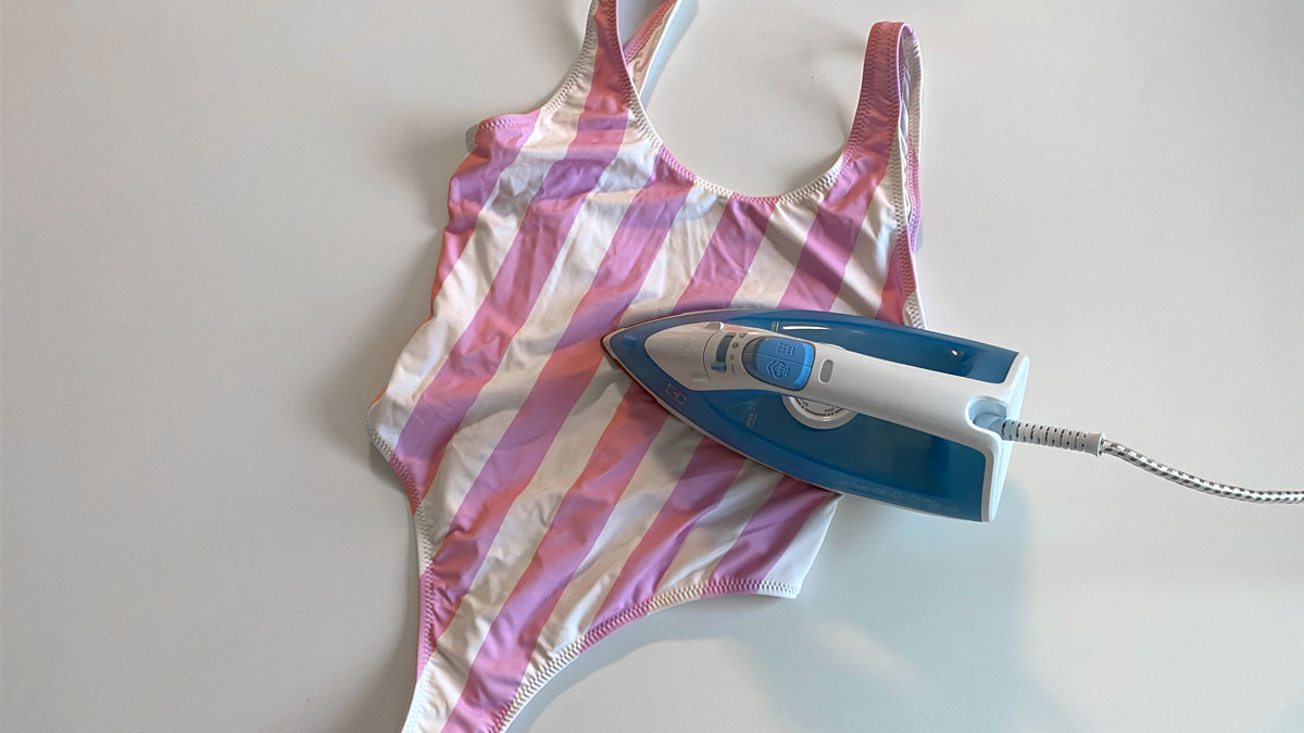 Ironing a swimsuit
