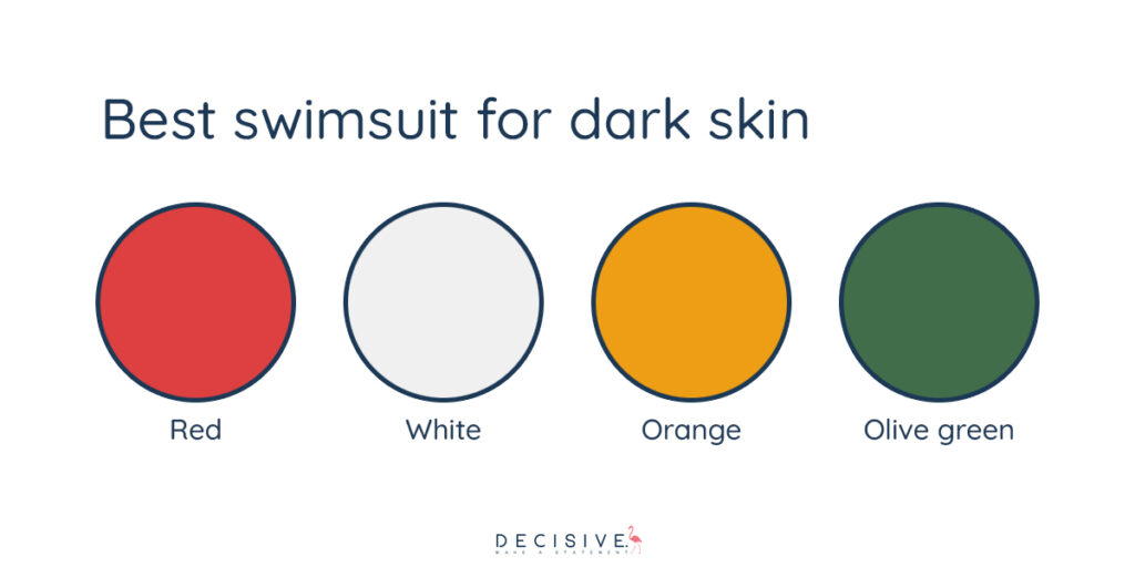 Best swimsuit colors for dark skin