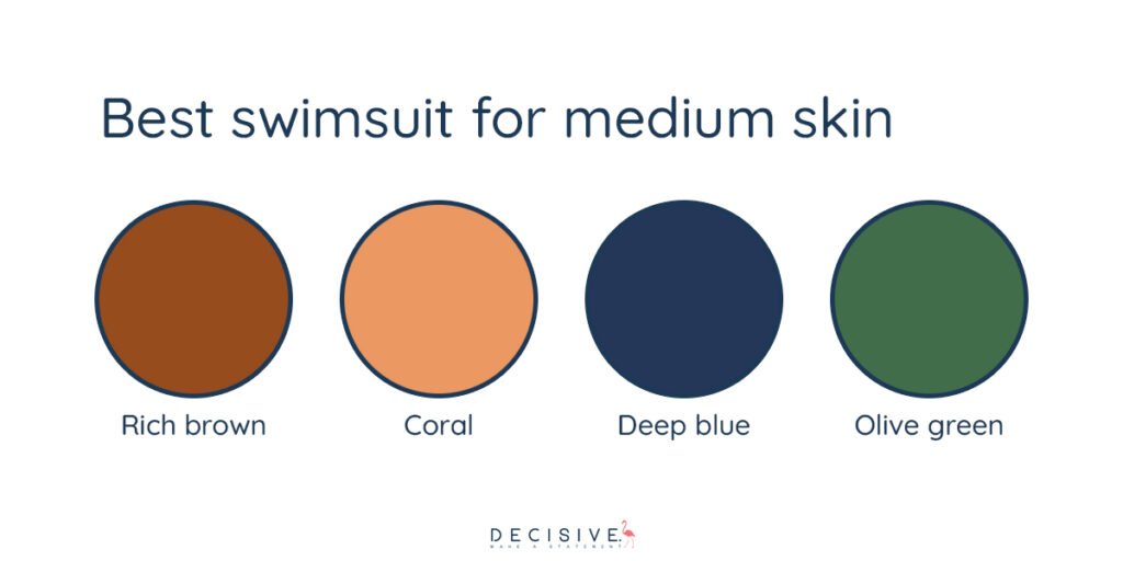 Best swimsuit colors for medium skin