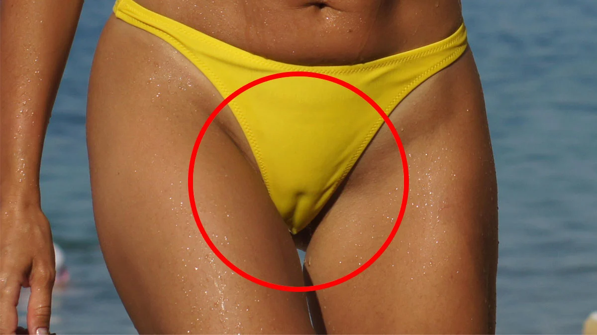 Avoid camel toe in swimsuit