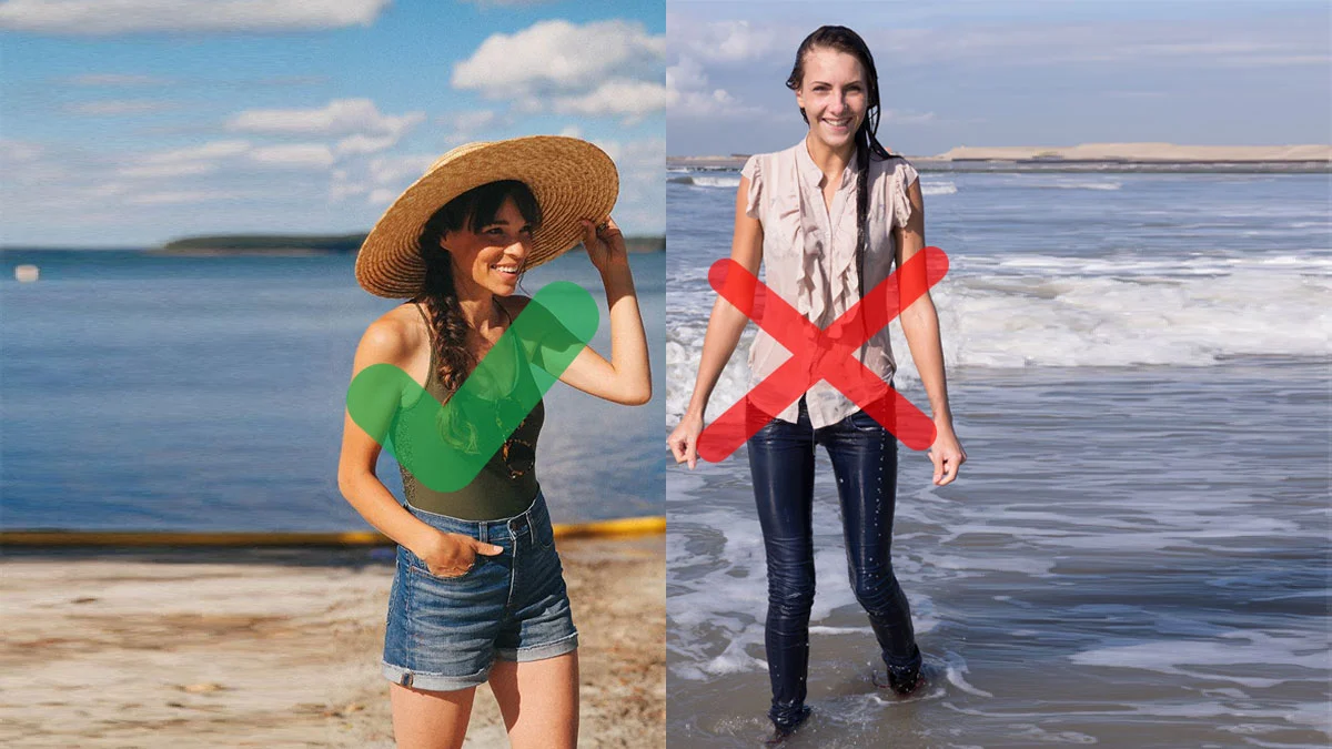 Can you wear jeans at the beach