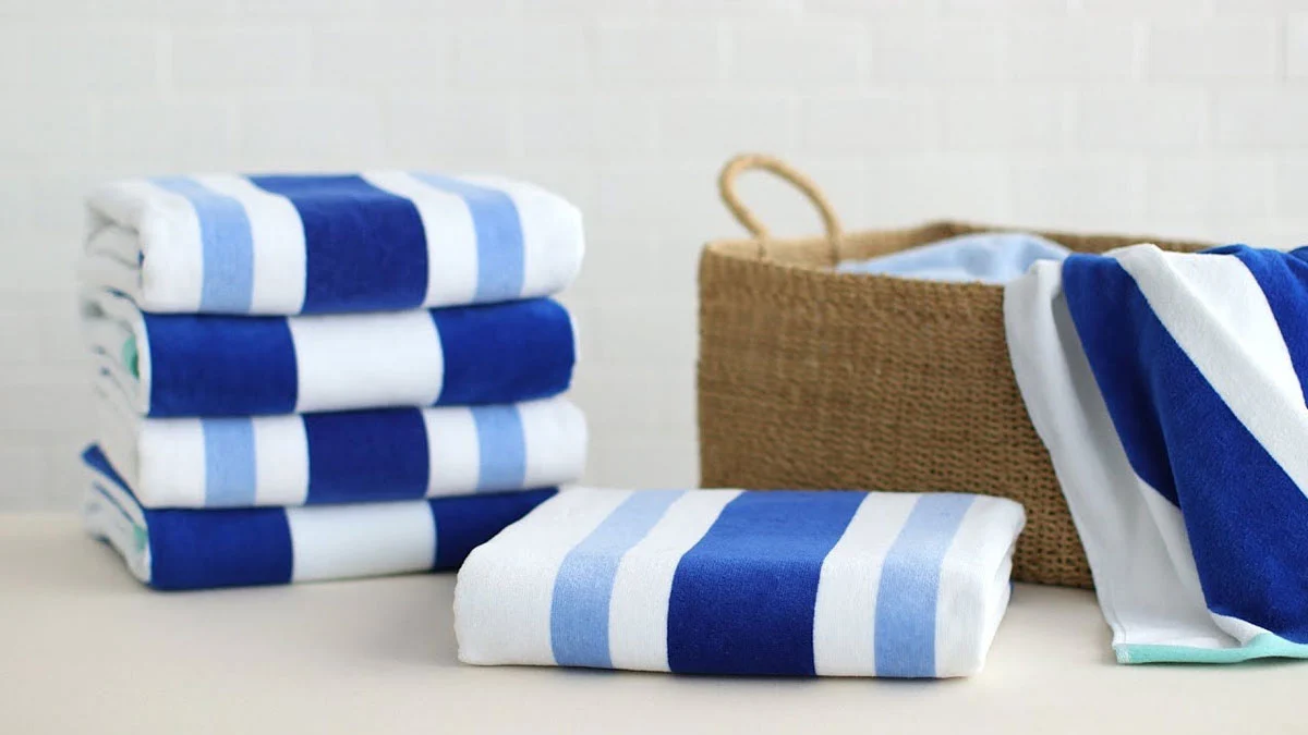 How to fold a beach towel